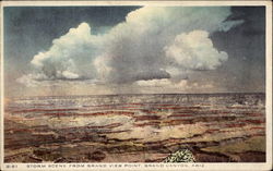 Storm Scene from Grand View Point Postcard