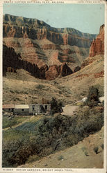 Indian Gardens, Bright Angel Trail Grand Canyon National Park, AZ Postcard Postcard