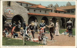 Entrance to Indian building Postcard