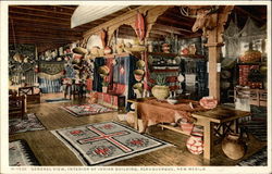 General View, Interior of Indian Building Postcard