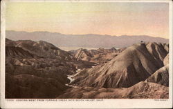 Looking West from Furnace Creek into Death Valley California Postcard Postcard