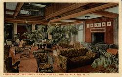 Lounge At Gedney Farm Hotel White Plains, NY Postcard Postcard