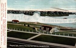 Niagara Falls, Bird's Eye View of the Falls, Power Houses, Etc Postcard