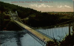 Lewiston Bridge, Niagara River Postcard