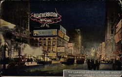 The largest petticoat in the world, Broadway and 42nd Street New York, NY Postcard Postcard