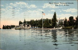 Sport Island Thousand Islands, NY Postcard Postcard