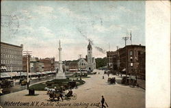 Public square looking east Postcard