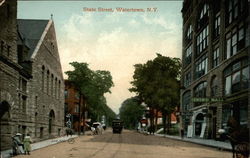 State Street Watertown, NY Postcard Postcard