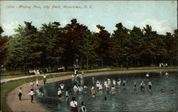 Wading Pool, City Park Postcard