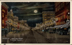 Falls Street Looking West Postcard