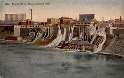 Electric Power Plants Niagara Falls, NY Postcard Postcard