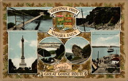 Greetings from Niagara Falls Great Gorge Route Postcard