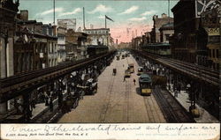 Bowery, North from Grand Street Postcard