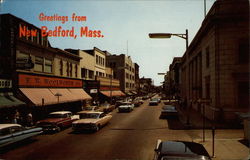 Greetings from New Bedford, Mass Postcard