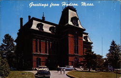 Greetings from Hudson, Mass Postcard