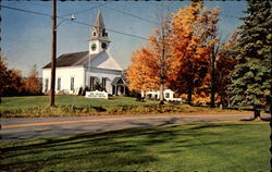 Typical New England Meeting House Postcard