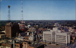 Aerial View of Iowa's Capital City Postcard