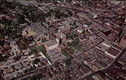 Aerial view of Des Moines Iowa Postcard Postcard