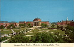 Campus Scene, Southern Methodist University Postcard