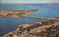 Sakonnet River Bridge connecting Tiverton and Portsmouth Tiverton/Portsmouth, RI Postcard Postcard