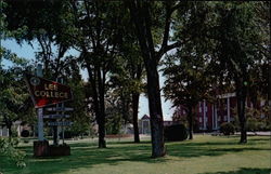 Campus Scene, Lee College Postcard