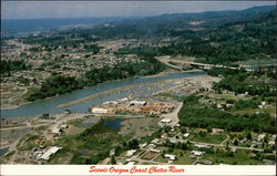 Scenic Oregon Coast Chetco River Brookings Harbor, OR Postcard Postcard