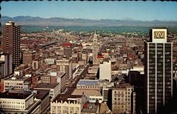 Vista of 16th St. and the Front Range of the Rockies from Top of the Security Life Building Postcard