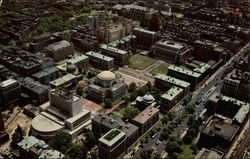 Aerial View of Columbia University Section Postcard