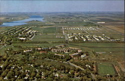 Jamestown College - Aerial View of Campus North Dakota Postcard Postcard