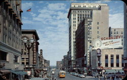 Farnam Street from 16th Looking East Postcard