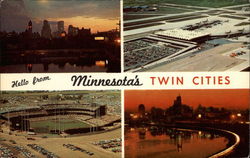 Hello from Minnesota's Twin Cities Postcard