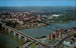 Aerial View of Knoxville Tennessee Postcard Postcard