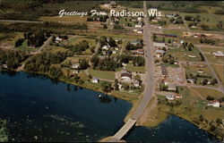 Greetings from Radisson, Wis Postcard