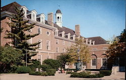 Fountain and Illini Union, University of Illinois Postcard