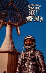 Astronaut Cmdr. Scott Carpenter Space & Rockets Postcard Postcard