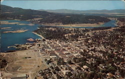 Aerial View of Couer D'Alene Lake Coeur D'Alene, ID Postcard Postcard