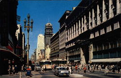 Famed Market Street San Francisco, CA Postcard Postcard