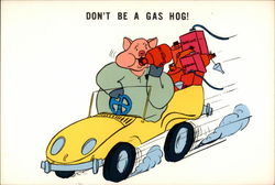 Don't be a gas hog! Postcard