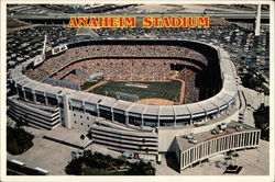 Anaheim Stadium Postcard