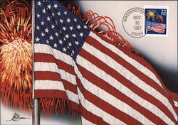 Red, White and Blue Postcard