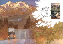 50th Anniversary of the Alcan Highway Postcard