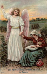 Thy will be done on Earth as it is in heaven! Religious Postcard Postcard