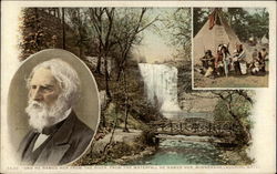 "And he named her from the river, from the waterfall he name her, Minnehaha, Laughing Water" Postcard