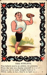 The Athlete Postcard