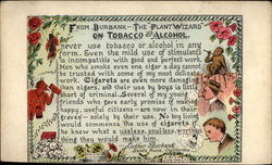 From Burbank - the "Plant Wizard" on tobacco and alchohol Postcard Postcard