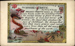 The whiskey traffic Breweriana Postcard Postcard