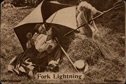 Fork Lightning Postcard