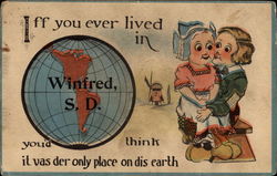 Dutch children - Winifred, SD Postcard