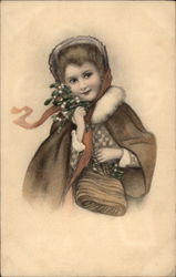 Little girl holding a purse Postcard