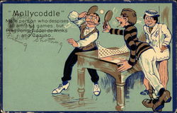 "Mollycoddle" Ping Pong Postcard Postcard